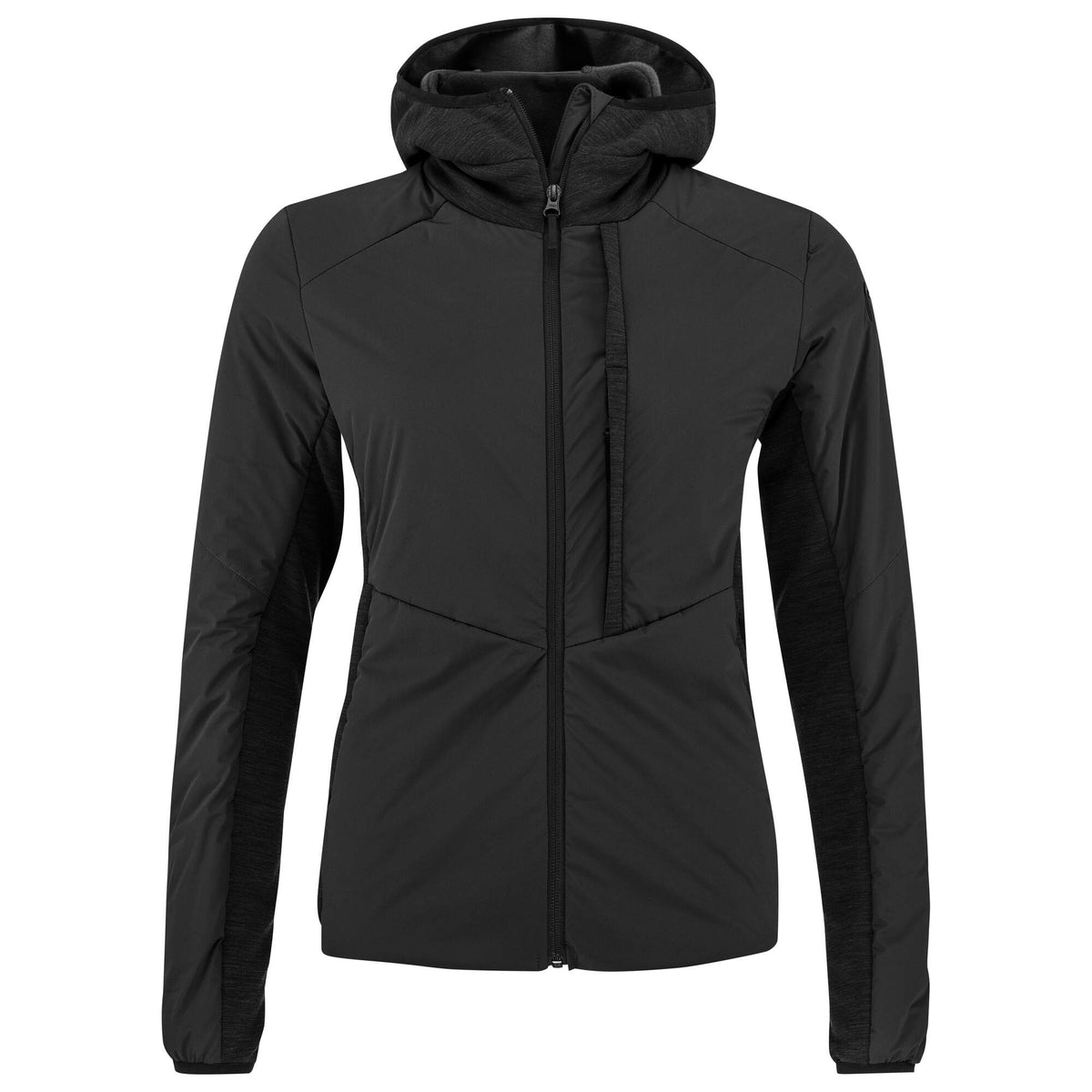 HEAD KORE Insulation Jacket Womens Midlayer, Black in Black - front view