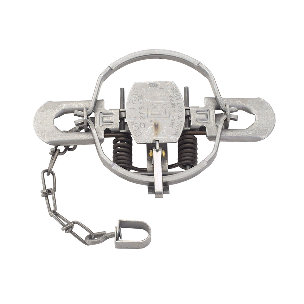 Duke Coil Spring Trap in Offset Jaw No. 2 - Front View