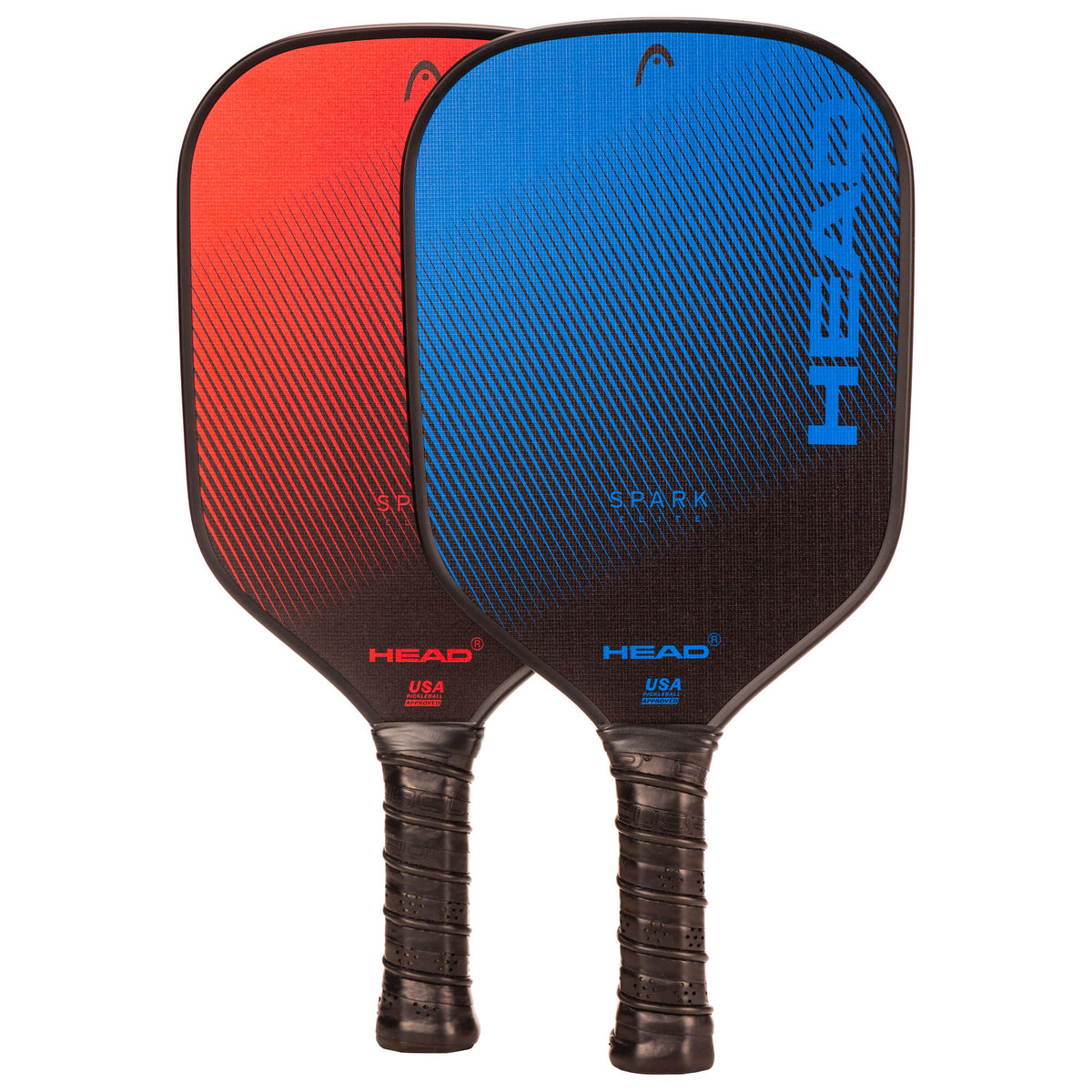 HEAD Spark Pickleball Paddle Set with 2 Paddles, 2 Balls and Gym Sack - paddles front view