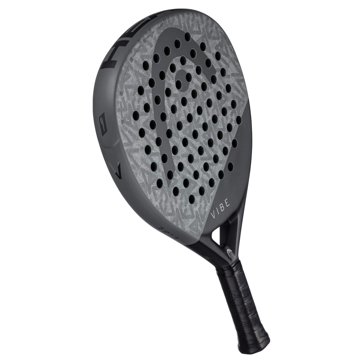HEAD Vibe 2025 Padel Racquet, Gray/Black - side view
