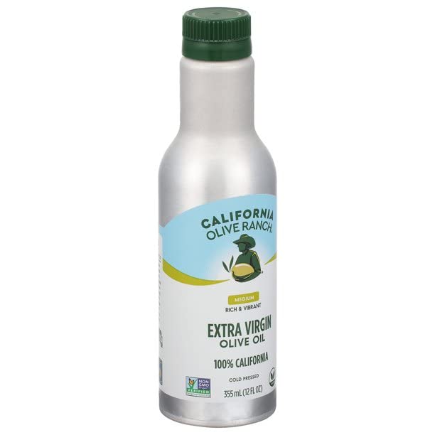 California Olive Ranch Medium Extra Virgin Olive Oil, 12 fl oz (Case of 6)