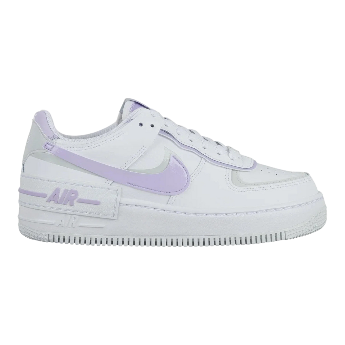Nike Air Force 1 Shadow Women's Sneakers — White/Lilac Bloom Low-Top