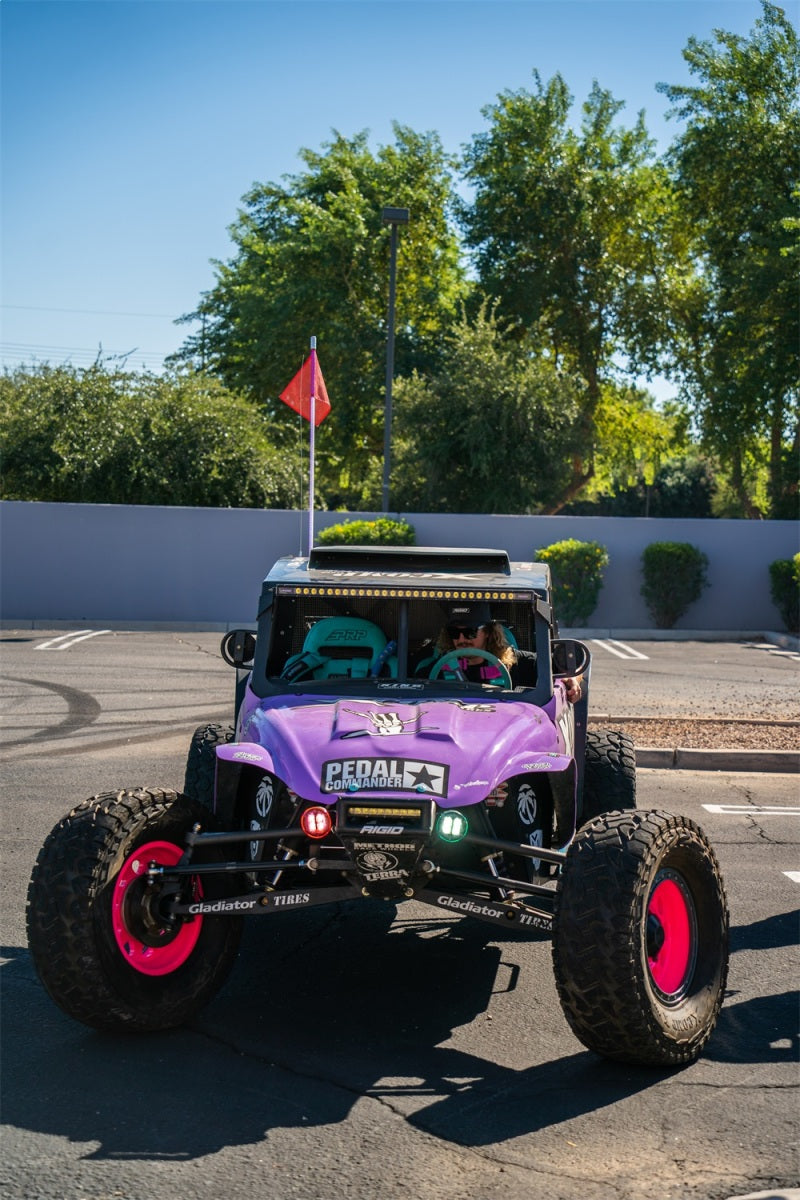 Rigid Industries x SHREDDY 360-Series 6in Lights w/Wt Bcklght (2) + 6 Covers (2 Pink/2 Teal/2 Blk) - View 5