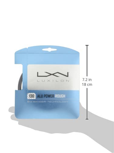 Luxilon ALU Power Rough 16 Gauge 1.30mm Tennis String Set, Silver - alternate view 2