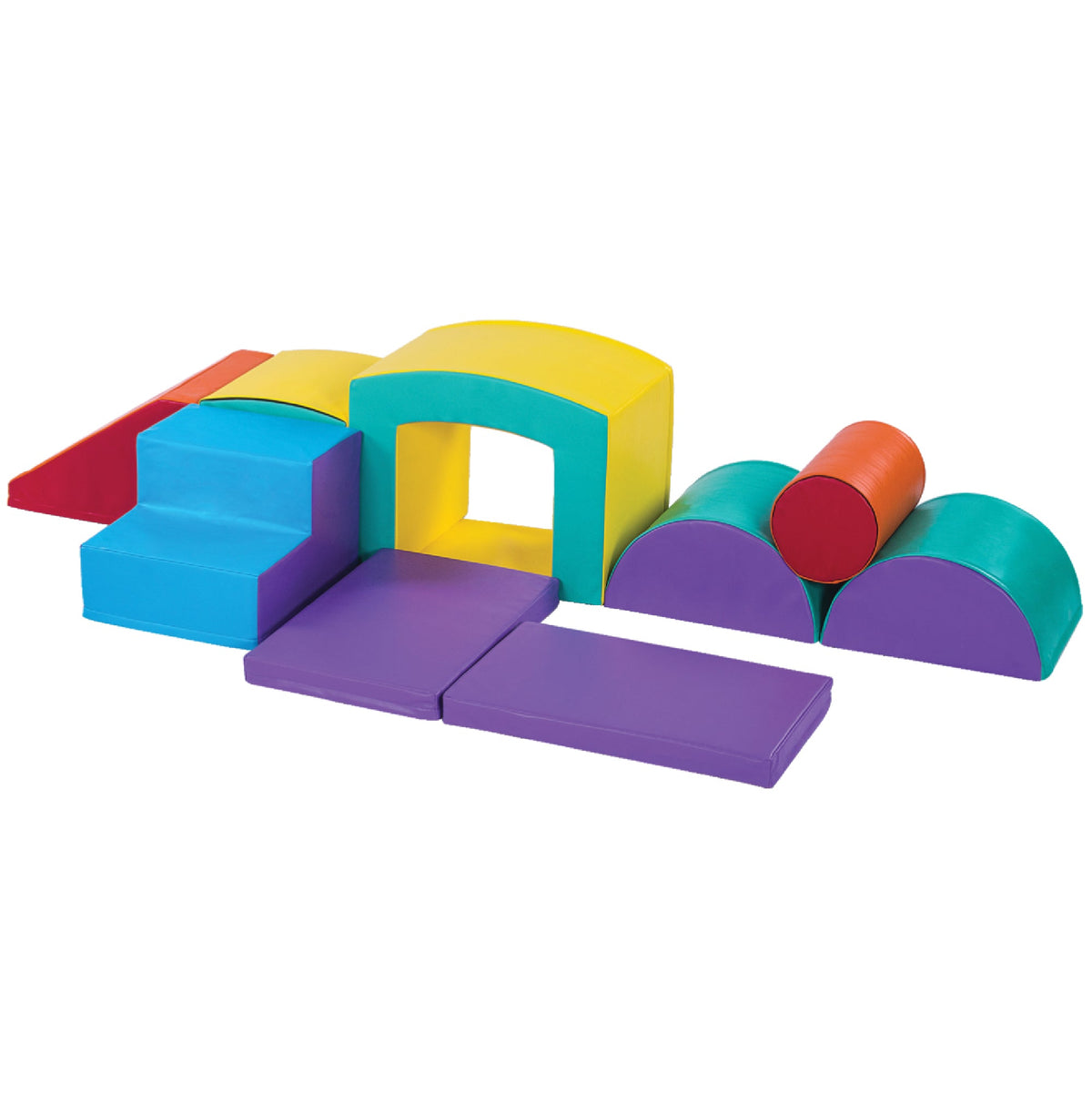 Super Deluxe Soft Play Set - Toddler Climbing Toys - (9 Pc Set)
