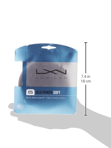 Luxilon ALU Power Soft 125 Tennis String Set, 1.25 mm 16L, Silver - alternate view 2