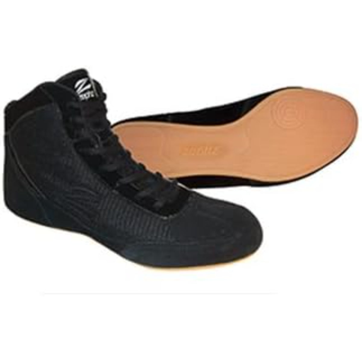Zephz Tie-Up Black Wrestling Shoe
