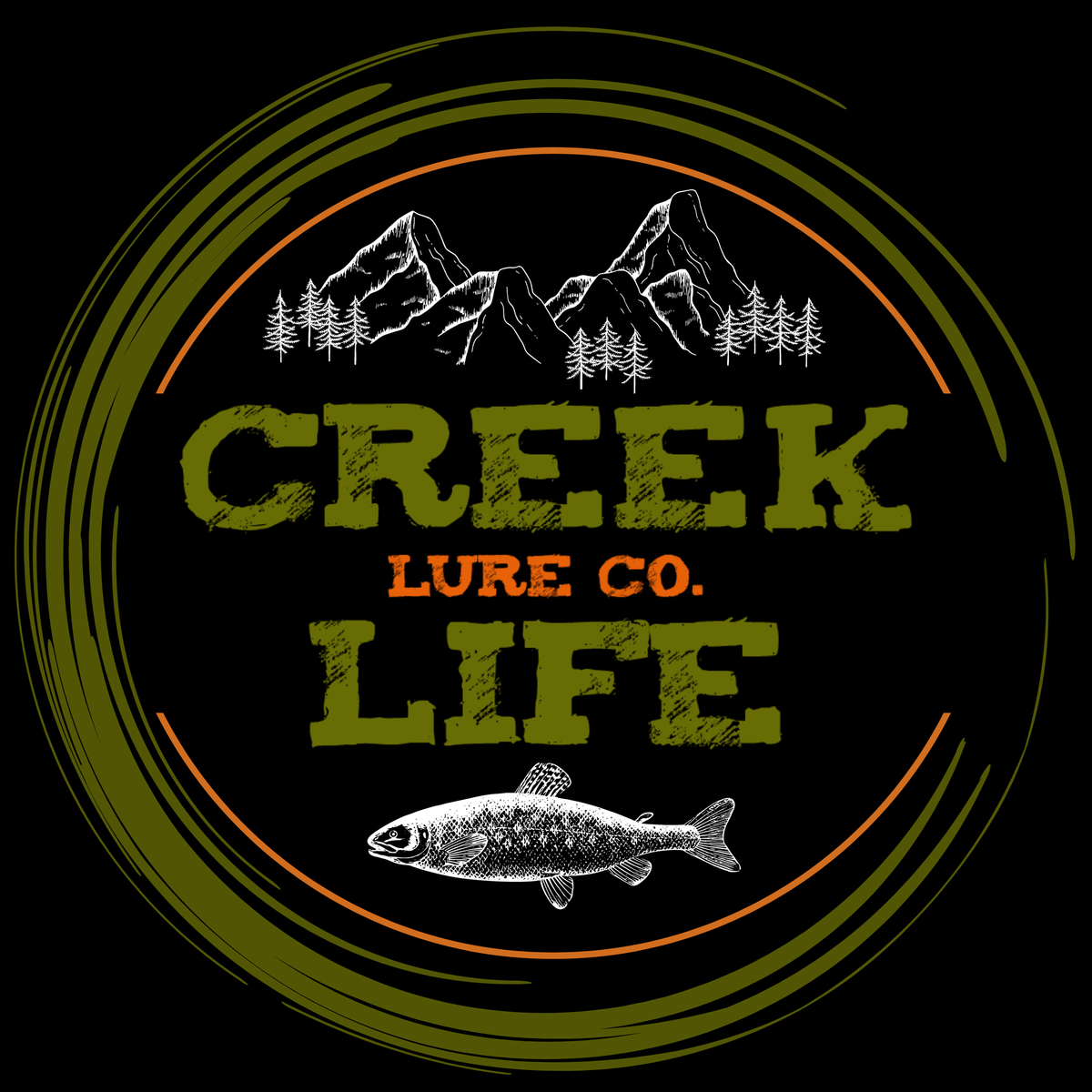 Transparent Waterproof Creek Life Stickers