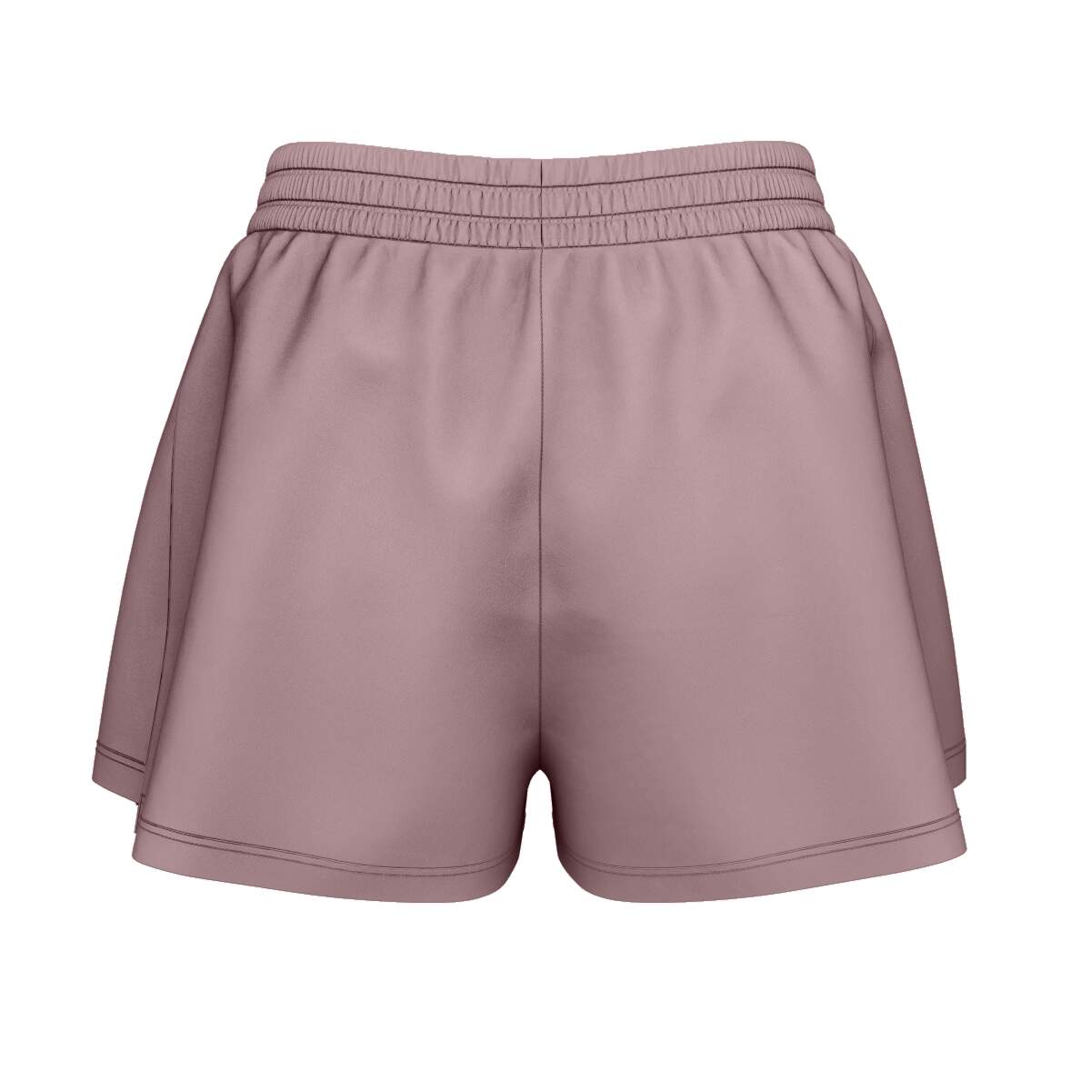 HEAD PLAY Womens Tennis Shorts in Dirty Lilac - back view