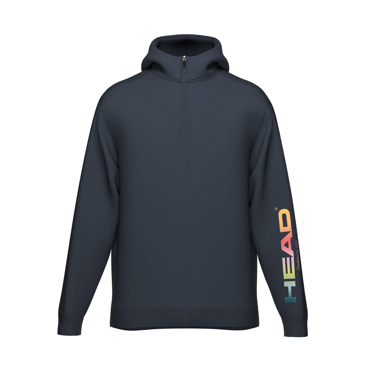 HEAD RALLY Full Zip Junior Tennis Hoodie in Navy - front view