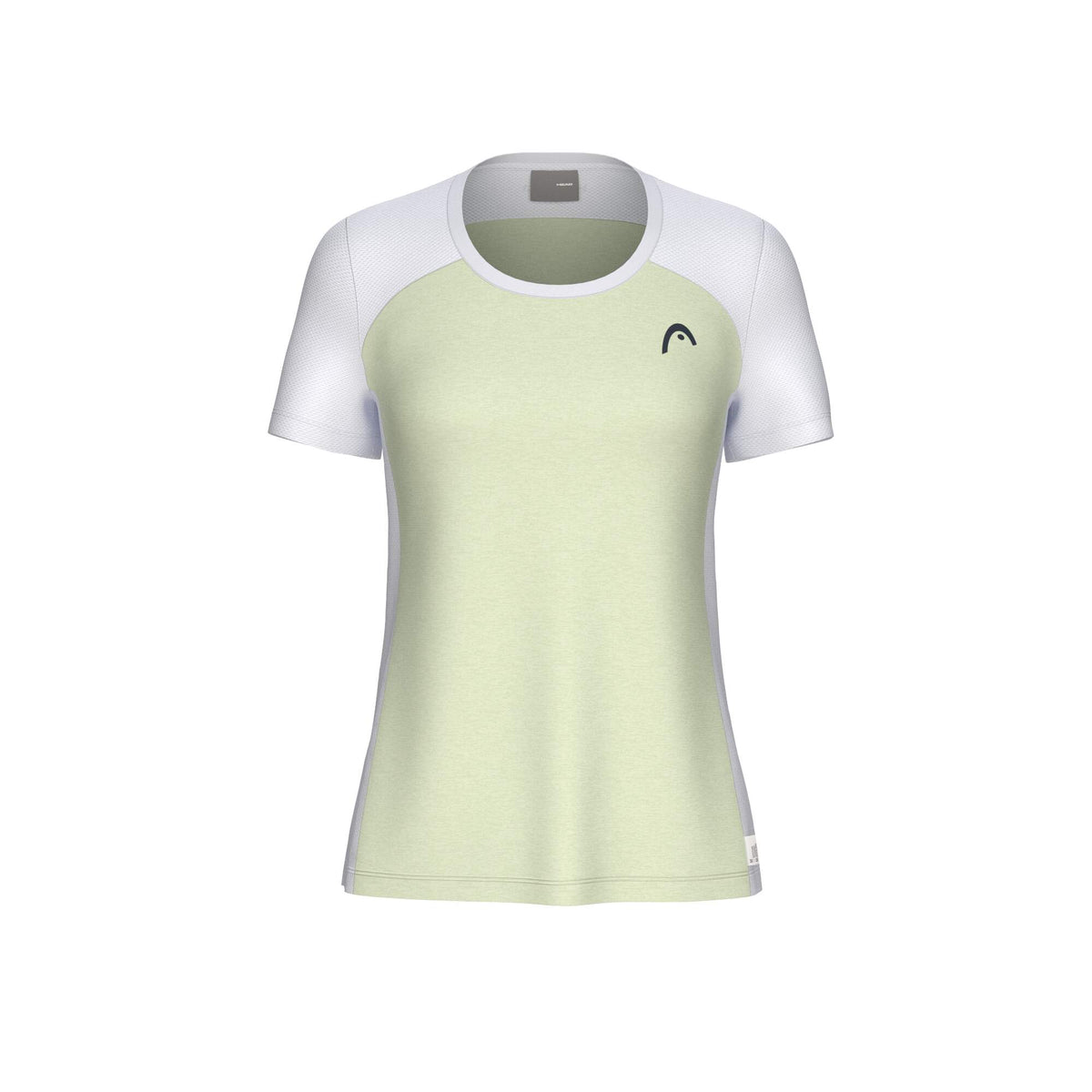 HEAD PLAY Tech Womens Tennis T-Shirt in Cantaloupe Green - front view
