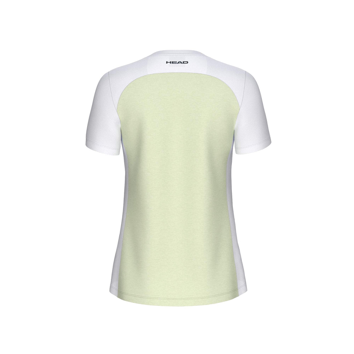 HEAD PLAY Tech Womens Tennis T-Shirt in Cantaloupe Green - back view