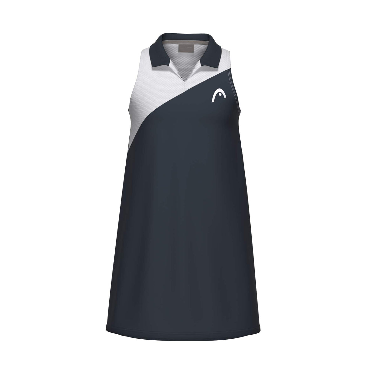 HEAD SPIRIT Tennis Dress Girls in Navy/White - front view