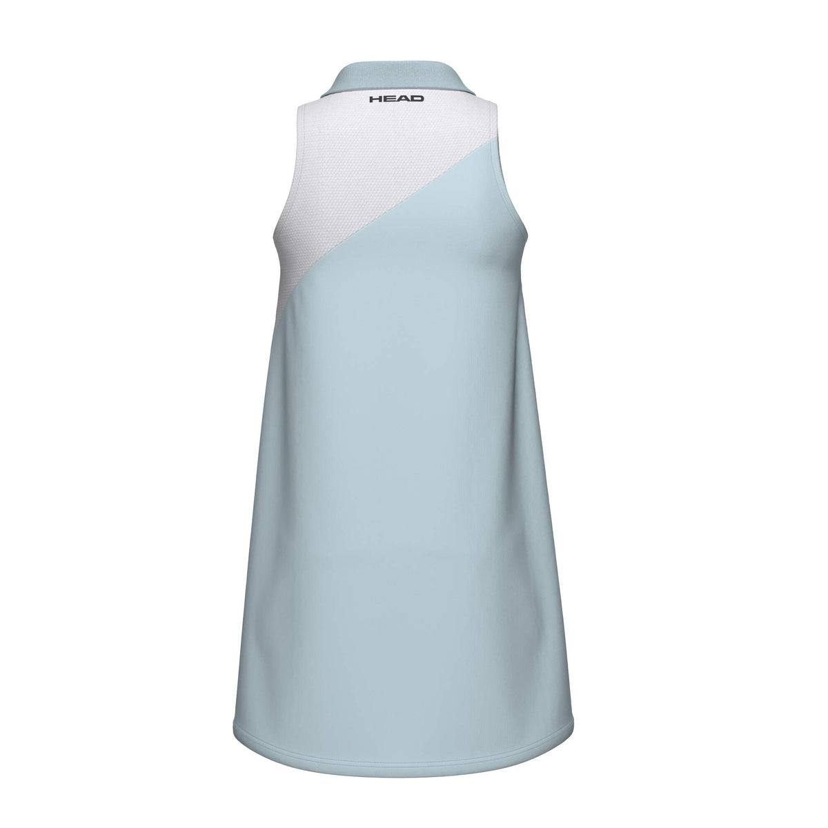 HEAD SPIRIT Tennis Dress Girls in Light Blue/White - back view
