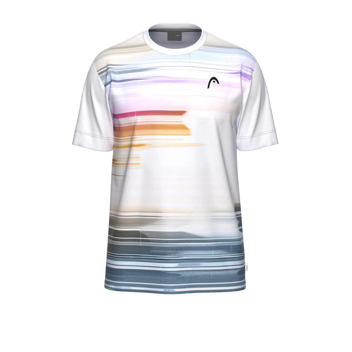 HEAD TOPSPIN Boys Tennis T-Shirt in Purple Print - front view