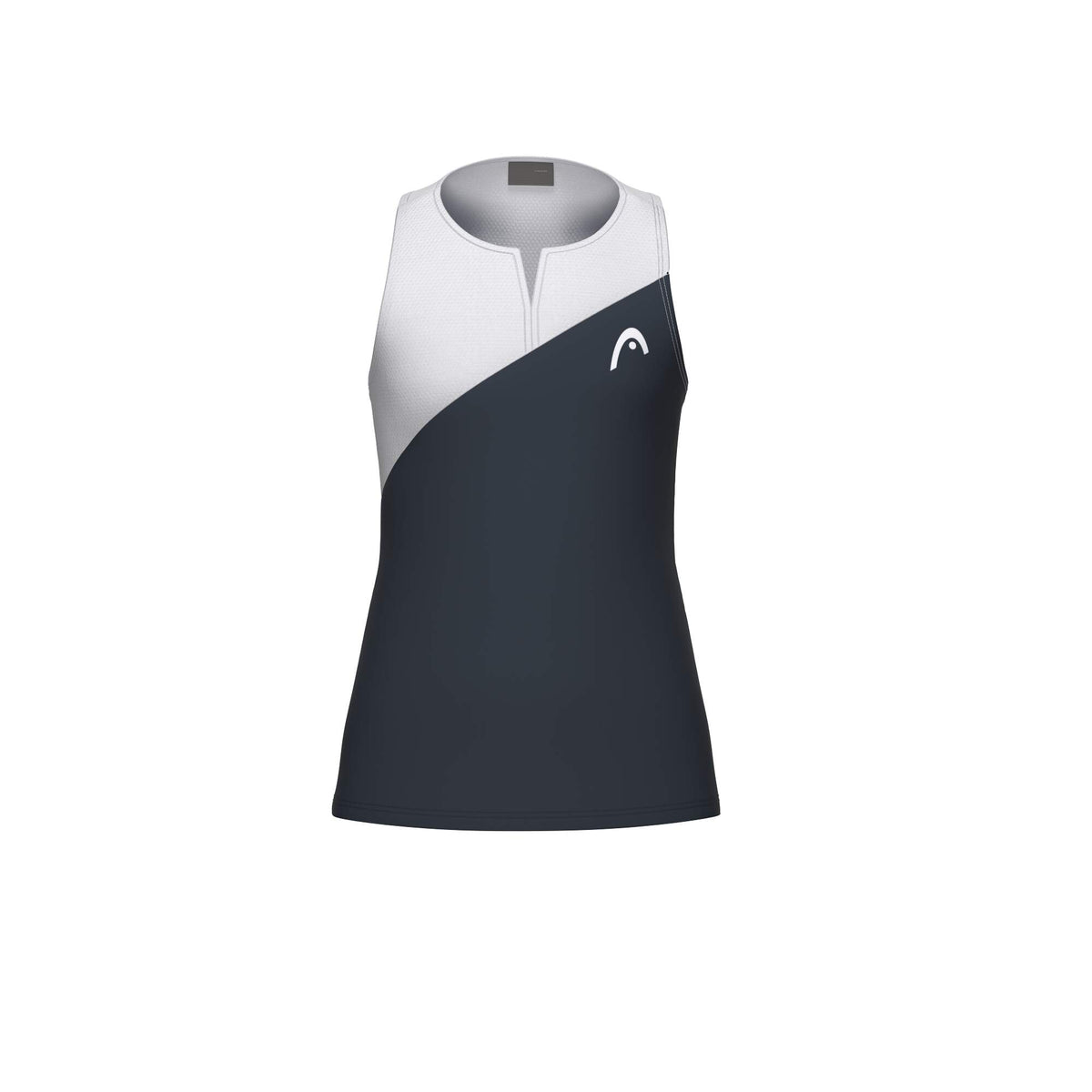 HEAD SPIRIT Girls Tennis Tank Top in Navy/White - front view