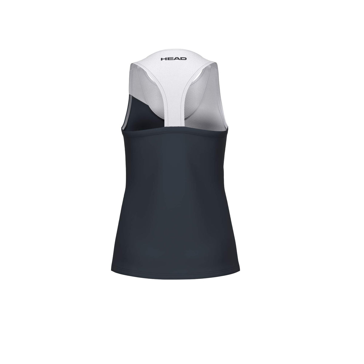 HEAD SPIRIT Girls Tennis Tank Top in Navy/White - back view