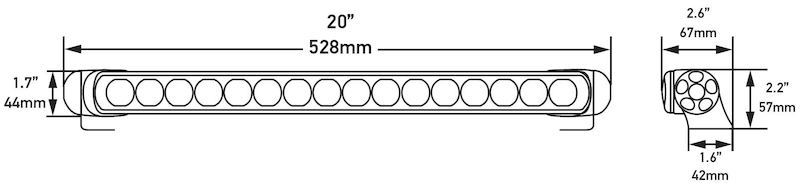 Hella LED Lamp Light Bar 9-33V 470/19in DRV MV ECE - View 9