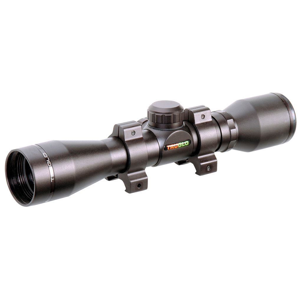 TruGlo 4x32 Crossbow Scope in Multi Reticle Black - Front View