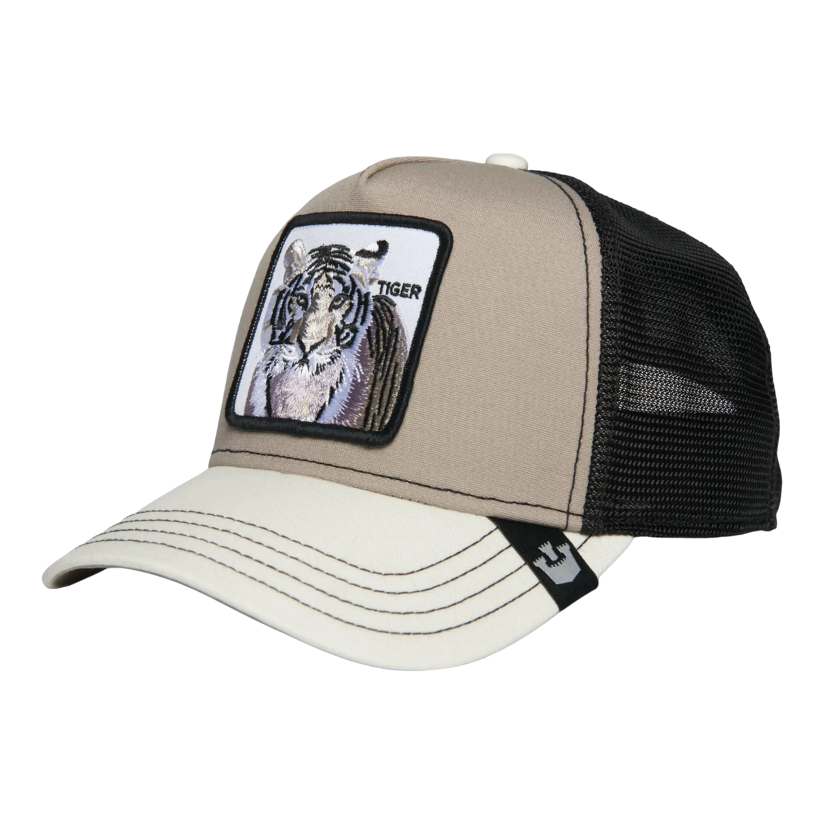 Goorin Bros MVP Stripes Trucker Hat — Grey Adjustable Cap
