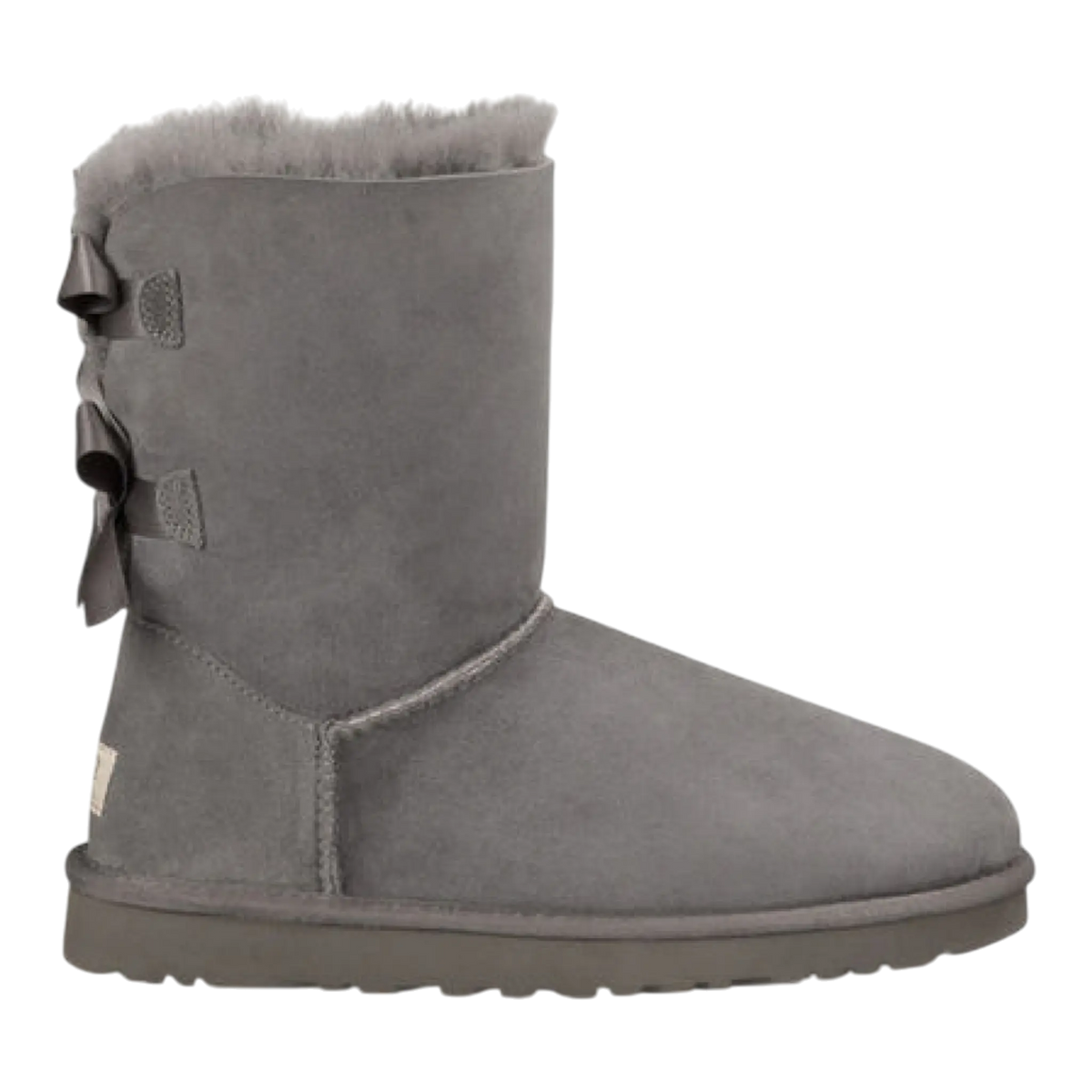 UGG Bailey Bow II Big Kids' (GS) Boots — Grey Sheepskin
