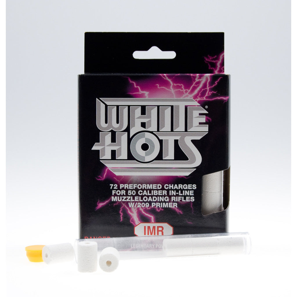 Hodgdon IMR White Hots Powder Pellets - Front View