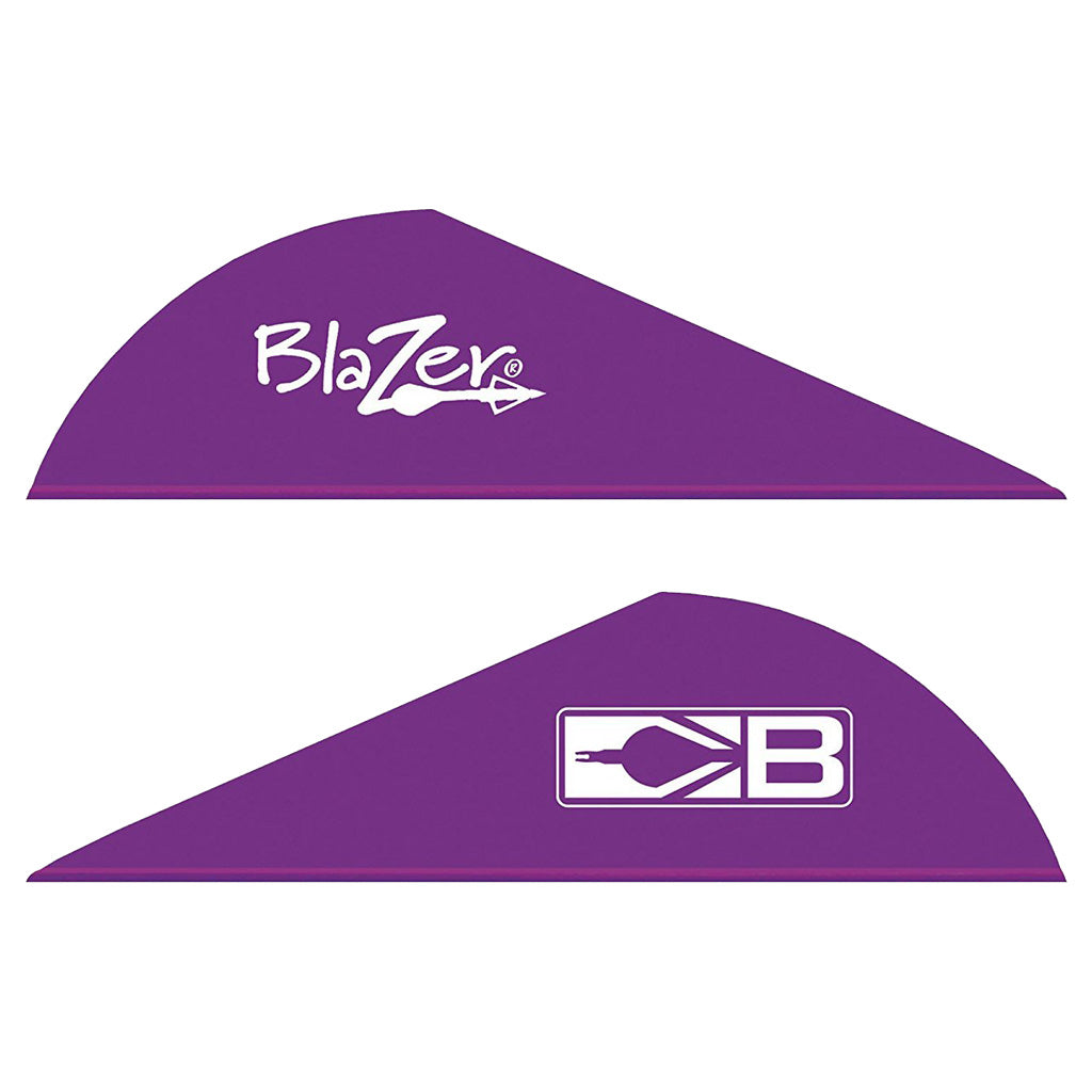 Bohning Blazer Vanes in Purple 36 pk. - Front View