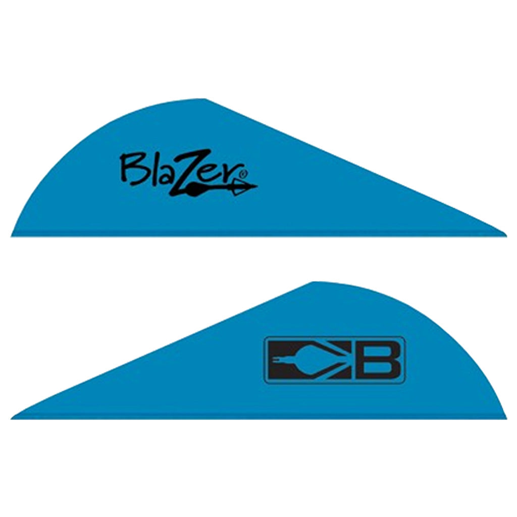Bohning Blazer Vanes in Satin Blue 36 pk. - Front View