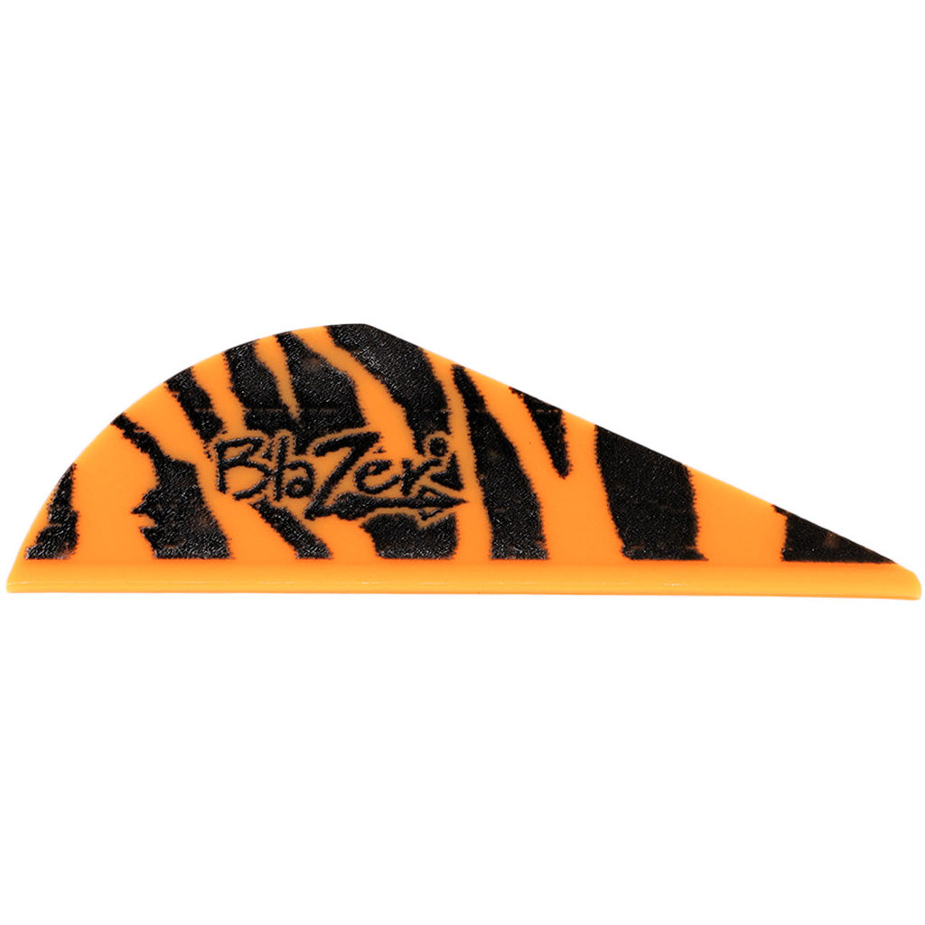 Bohning Blazer Vanes in Orange Tiger 100 pk. - Front View