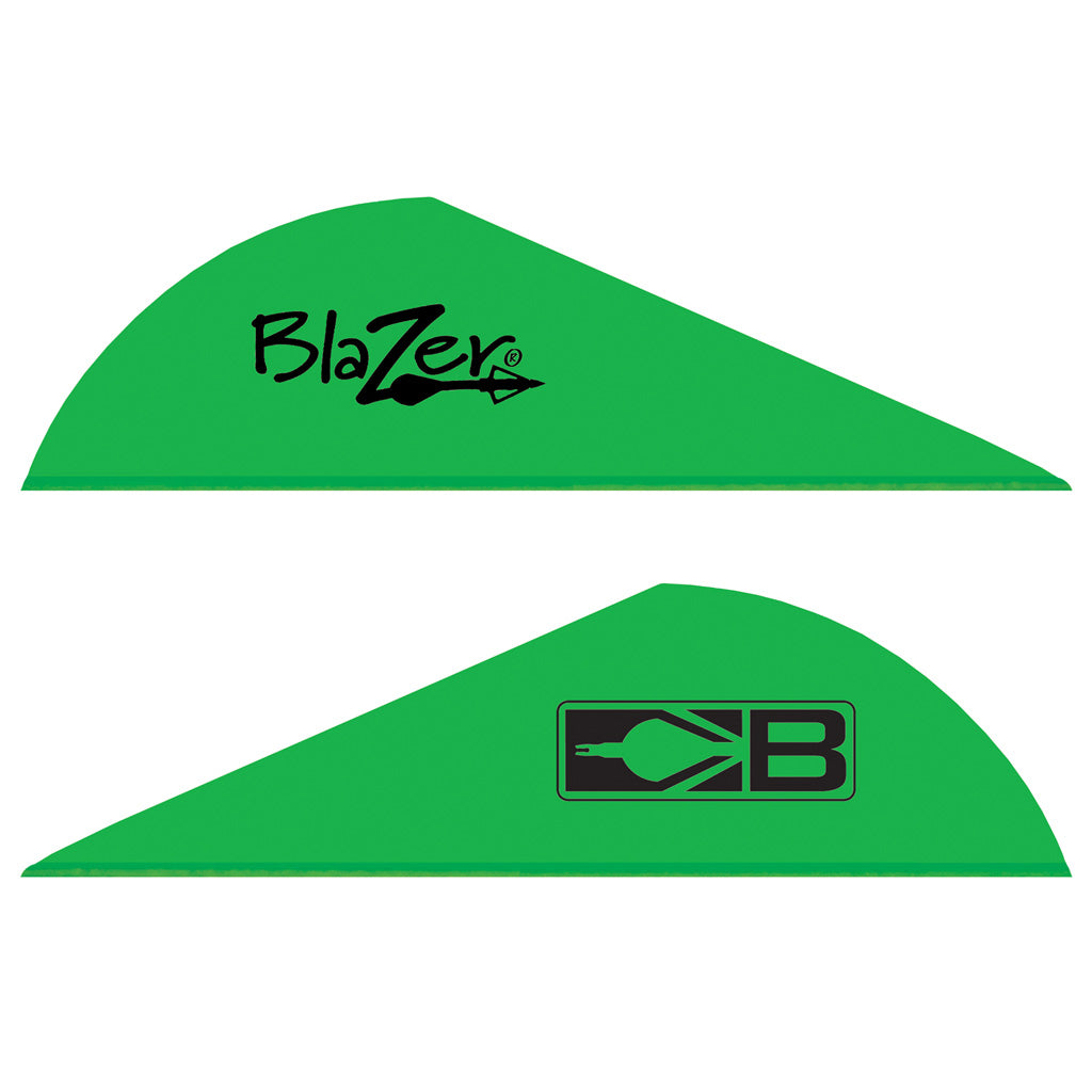 Bohning Blazer Vanes in Neon Green 1000 pk. - Front View