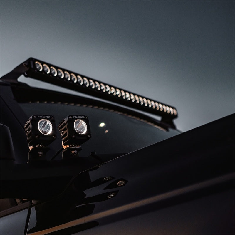 Rigid Industries Revolve 20in Bar w/Amber Trim Ring - View 3