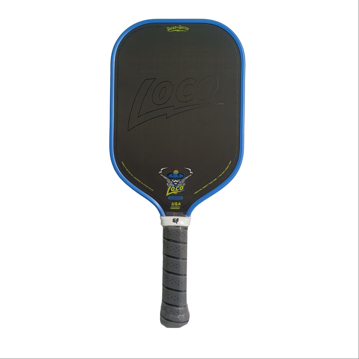 Bread and Butter Loco 16mm Pickleball Paddle Elongated / Azul