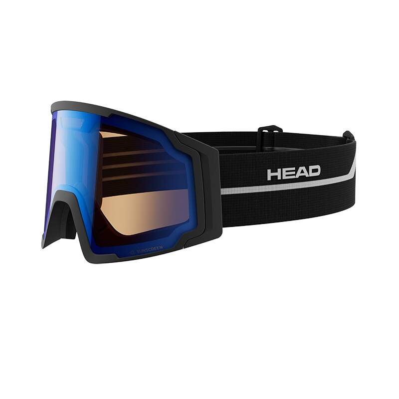 HEAD Porsche NEVES Sunscreen Ski Goggles, Blue in Blue - front angle view