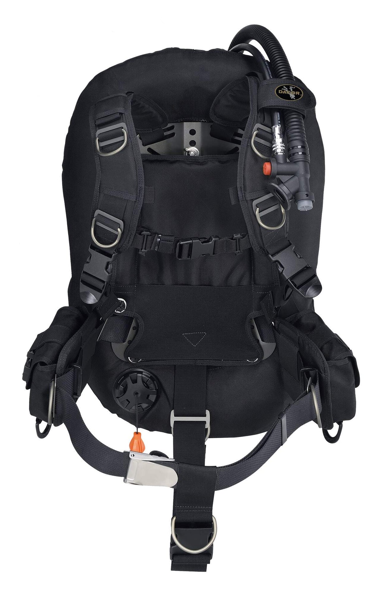 Dacor Nautica Wing Back Inflation BCD - harness view
