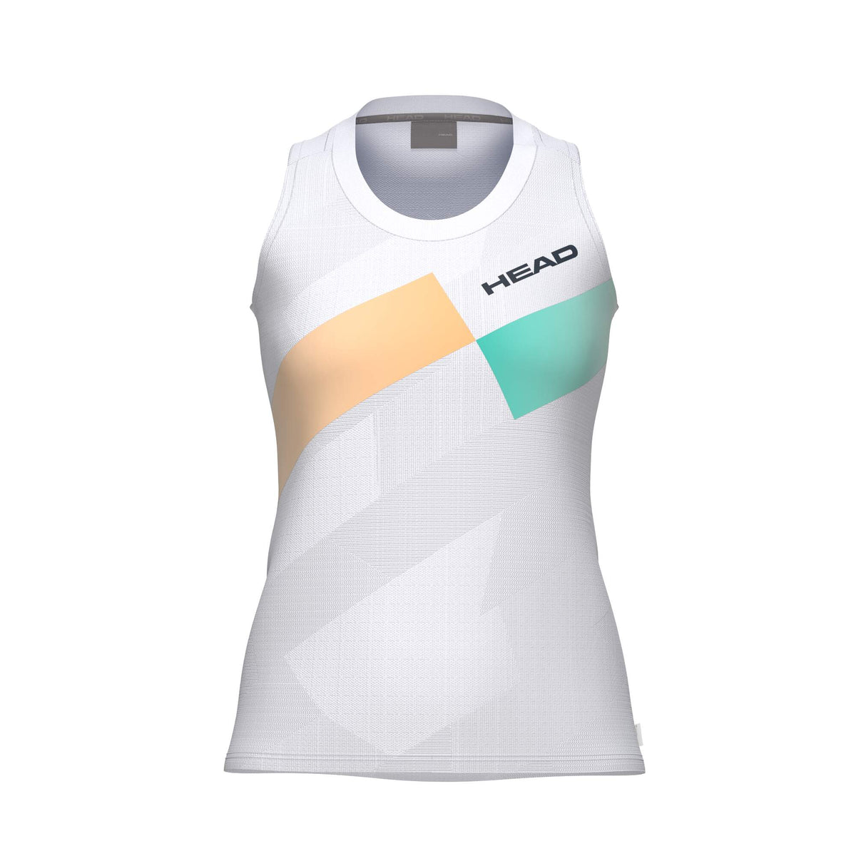 HEAD PRO Womens Tennis Tank Top in Apricot Print - front view