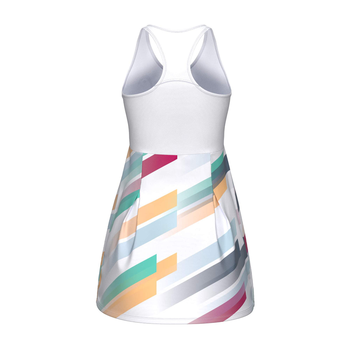 HEAD PRO Tennis Dress Womens in White/Apricot - back view