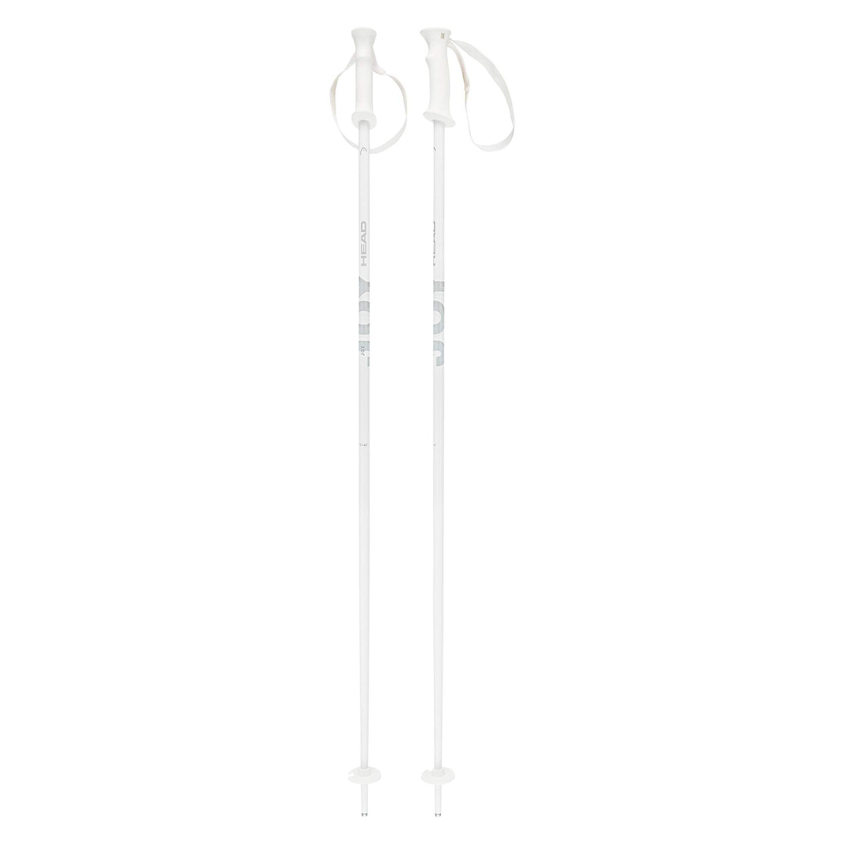 HEAD JOY Womens Ski Poles, White, 125 cm in White - full view