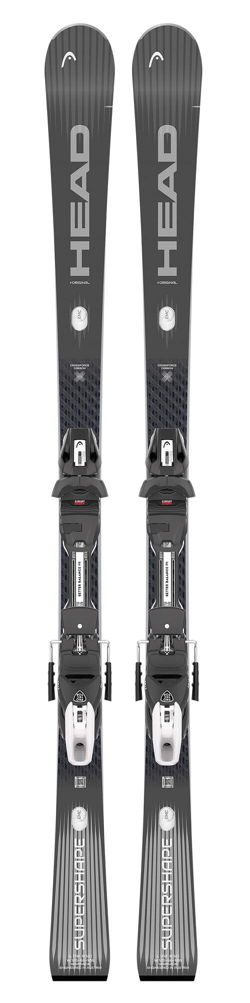 HEAD Supershape e-Original Skis with Protector EVO PR 13 GW Bindings - front view