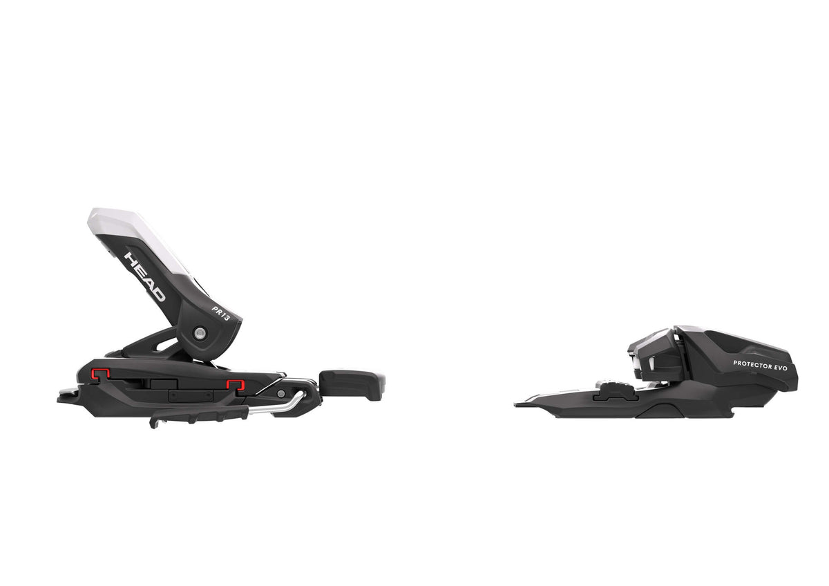 HEAD Supershape e-Original Skis with Protector EVO PR 13 GW Bindings - binding right view