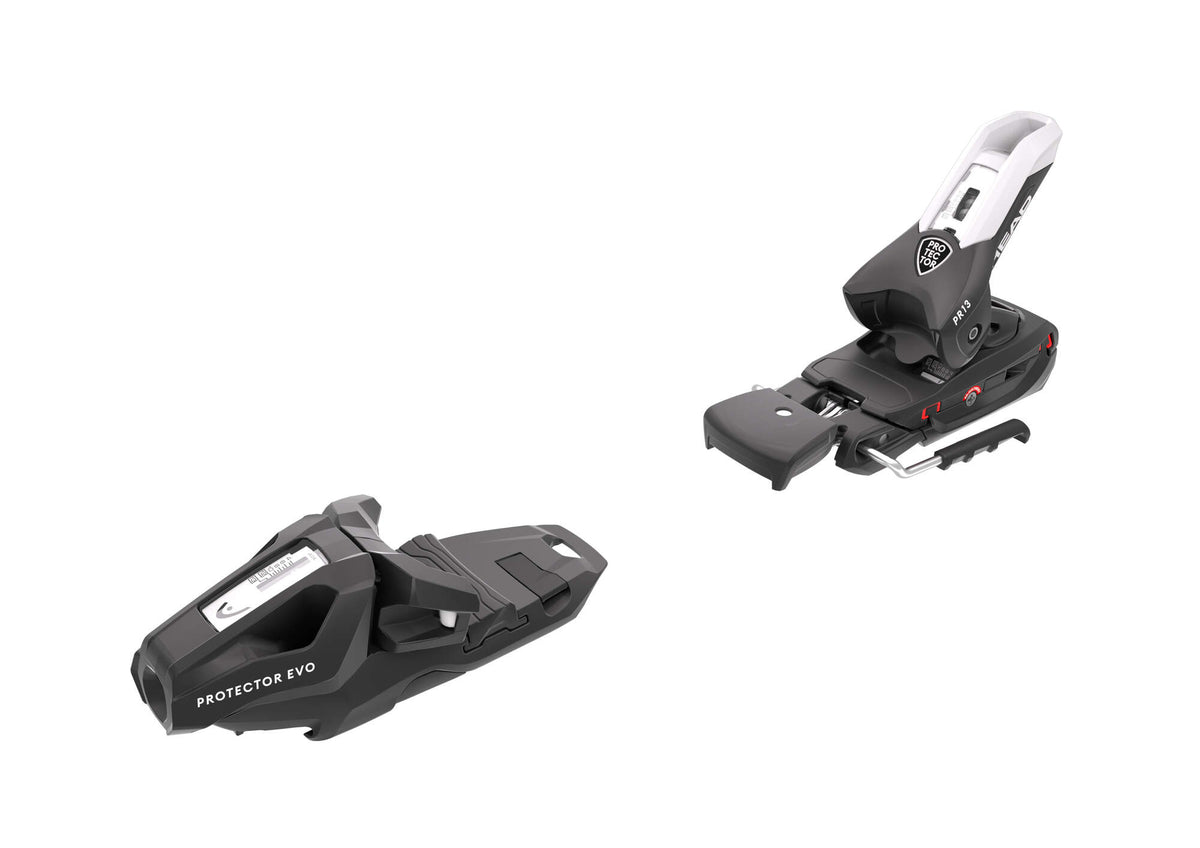 HEAD Supershape e-Original Skis with Protector EVO PR 13 GW Bindings - binding side view left