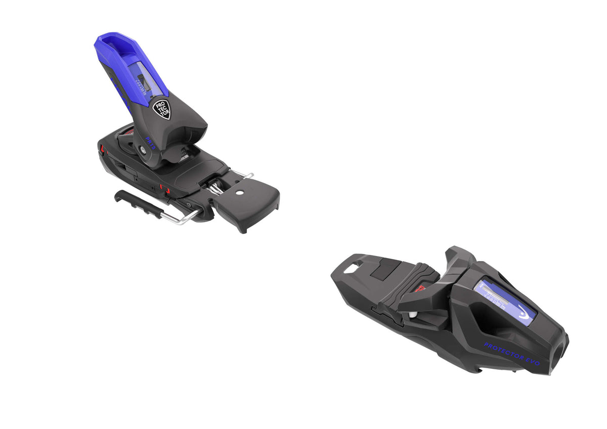 HEAD Supershape e-Titan Skis with Tyrolia Protector EVO PR 13 GW Bindings in Black - binding side detail