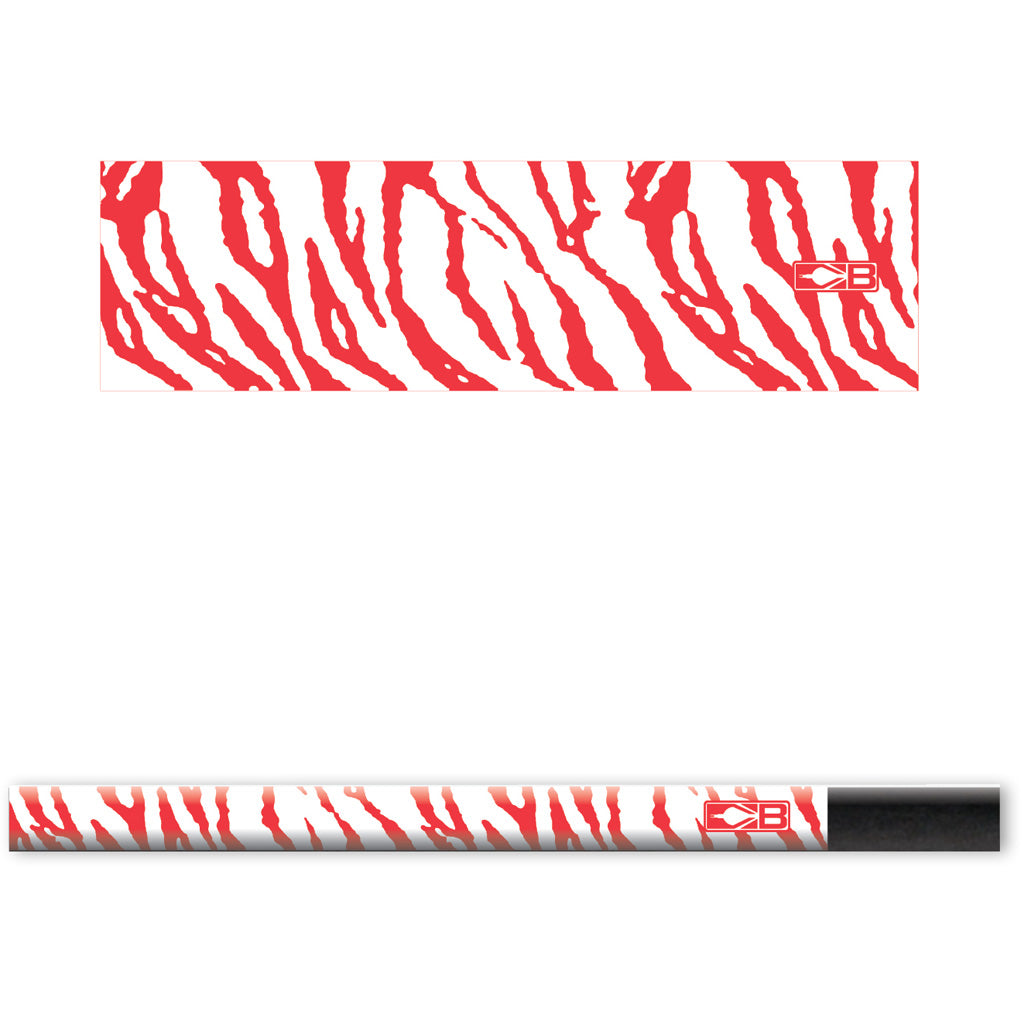 Bohning Blazer Arrow Wraps in White/Red Tiger 4 in. 13 pk. - Front View