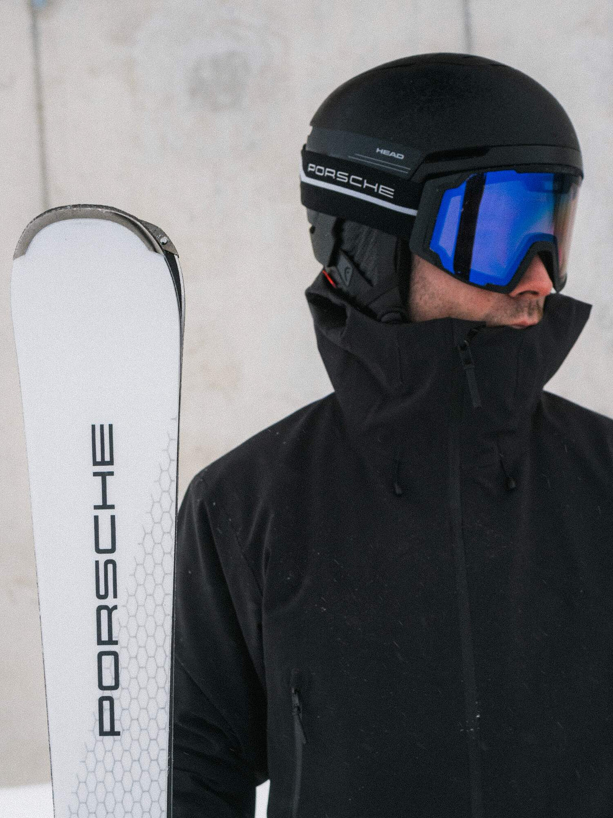 HEAD Porsche NEVES Sunscreen Ski Goggles, Blue in Blue - lifestyle