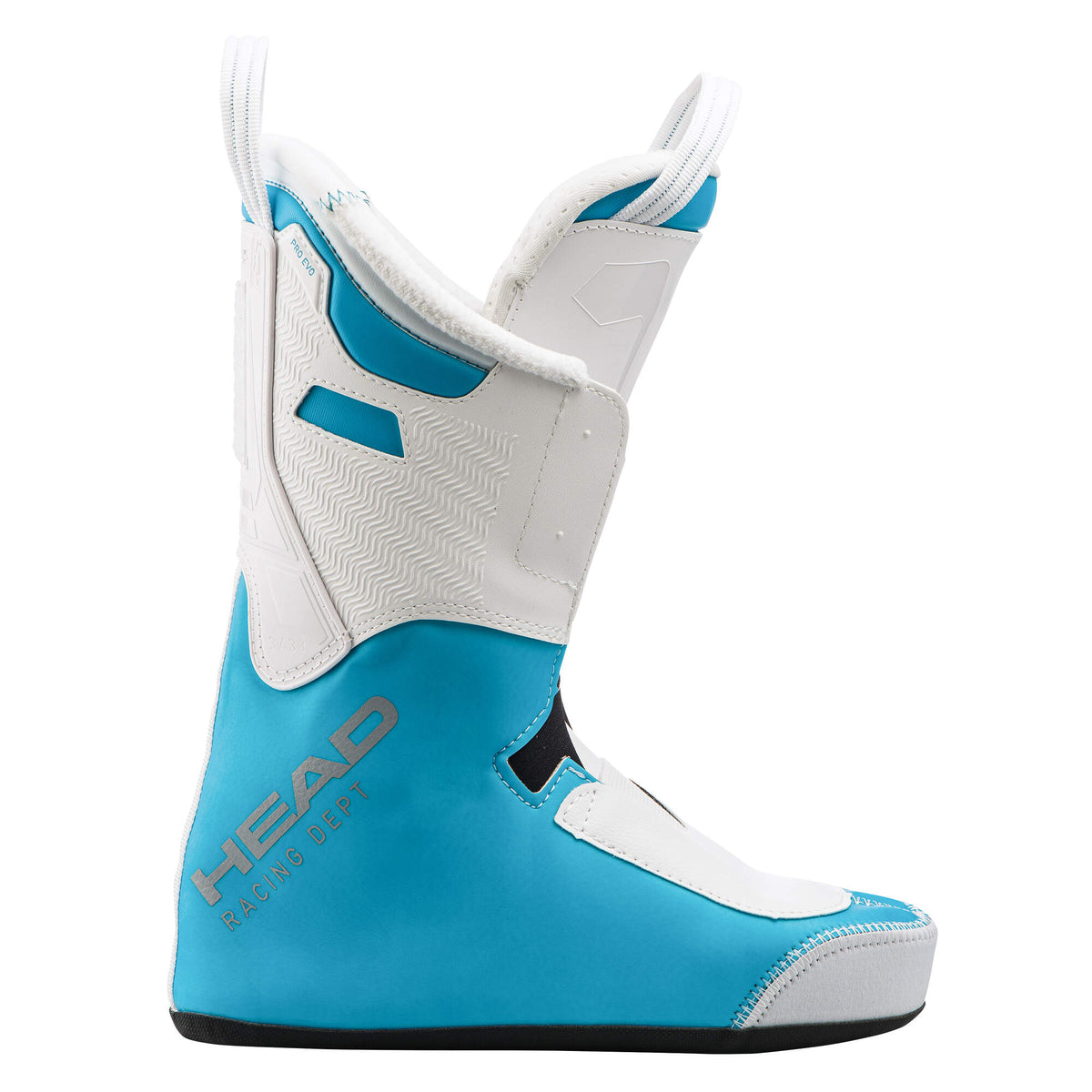 HEAD Raptor WCR 115 W PV Womens Race Ski Boots, Grey in Blue - liner view
