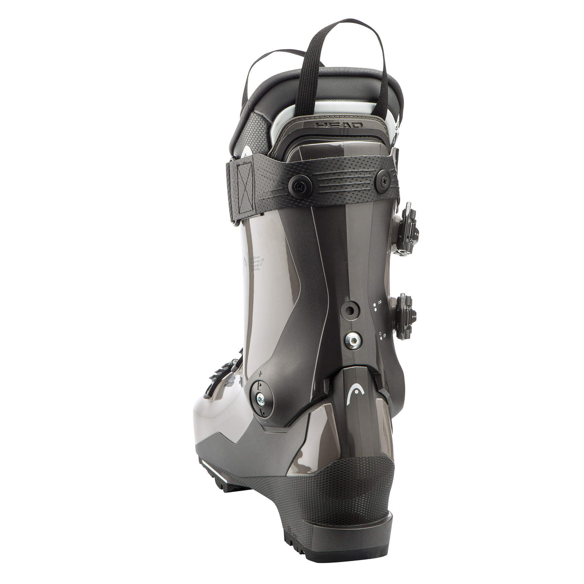 HEAD KALIBER 120 MV GW All-Mountain Ski Boots, Titanium in Gray - rear view
