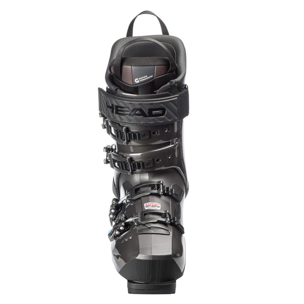 HEAD KALIBER 110 MV GW Ski Boots, Anthracite/Speed Blue - front view