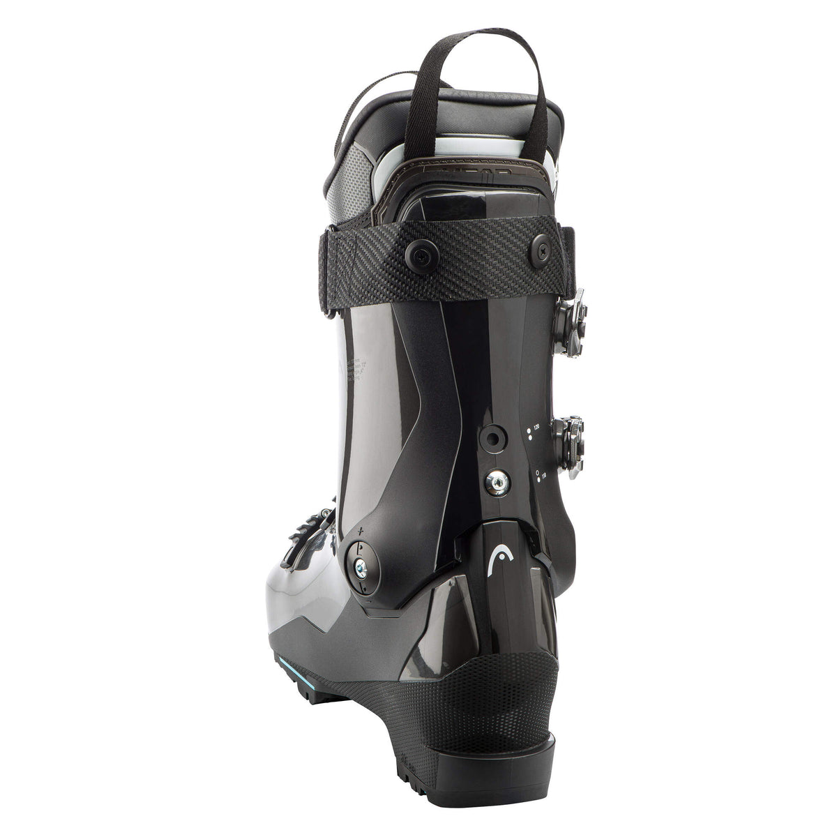 HEAD KALIBER 110 MV GW Ski Boots, Anthracite/Speed Blue - back view