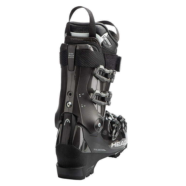 HEAD KALIBER 95 W MV GW Womens Ski Boots, Anthracite in Gray - rear view