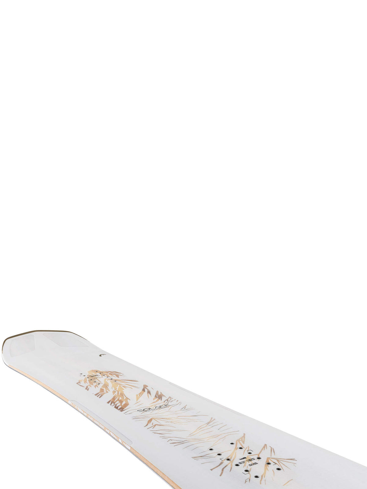 HEAD SOLACE Camber Snowboard, 138 cm in White - nose detail