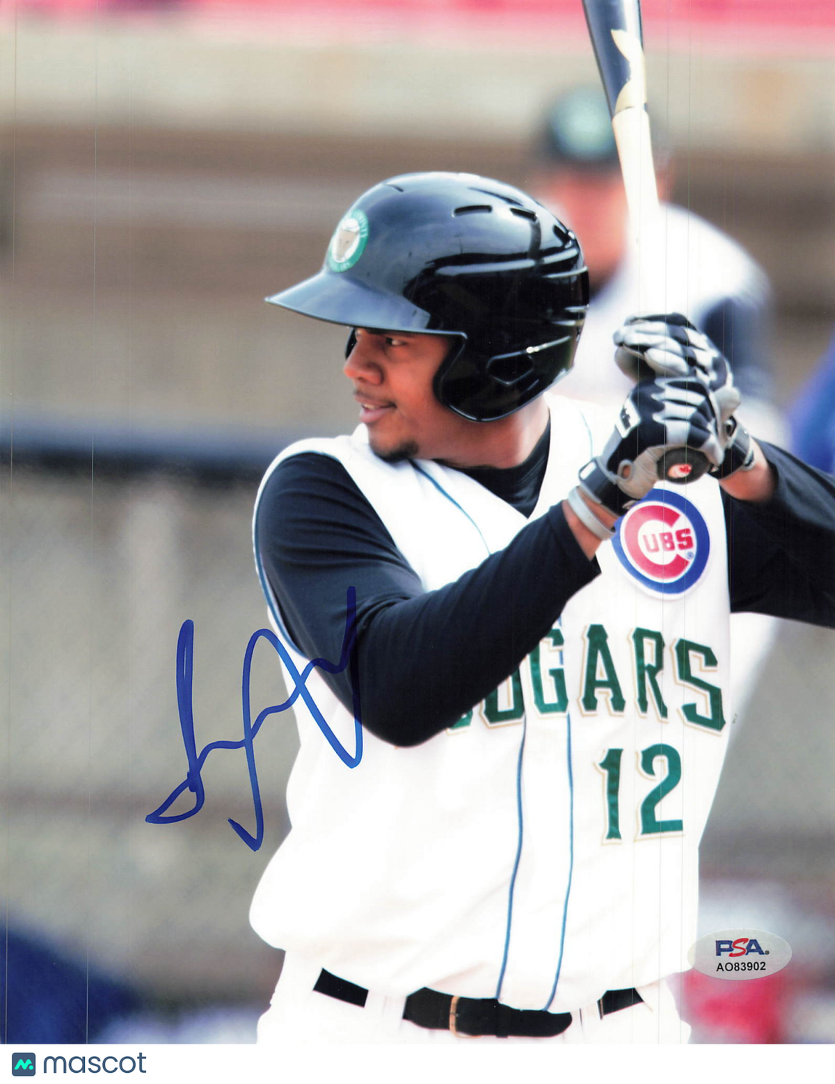 Jeimer Candelario Kane County Cougars Signed 8x10 Photo PSA